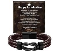 BOCHOI Graduation Bracelet Gifts for Him Boy Men, Class of 2025 Elementary Middle High School College Graduate Bracelet Graduation Senior Gifts for Teenage Teen Boys Birthday Gifts