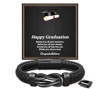 BOCHOI Graduation Gifts for Men Boys, Boyfriend Bracelet for Son Brother, Beads Bracelet Present for Graduate Birthday Gifts