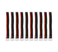 bociloy 10PCS JST-XH 4S Balance Extension Cable, 3.9" 22AWG Silicone Lead Wire for LiPo Battery Charger, RC Balance Plug Connector Adapter
