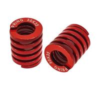 bociloy 2PCS 3D Printer Die Springs 30mm OD 35mm Length, Medium Load Compression Springs, 65Mn Steel Hot Bed Leveling Springs for Industrial Mould Die Spring Set, Red