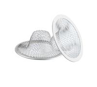 bociloy 2PCS Kitchen Sink Strainers, 3.6" Top/1.5" Basket, Round Drain Filter Basket Food Catcher, Stainless Steel Bathtub Drain Strainer, Shower Hair Drain Catcher