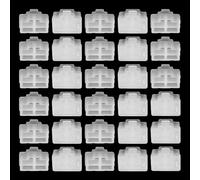 bociloy 30PCS RJ45 Port Dust Covers, White Silicone Ethernet Jack Protectors for Network Equipment, Anti-Dust Plugs for Computer Router Switch Unused Ports