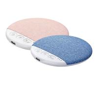 Bocina para Almohada, Bluetooth Pillow Speaker for Sleep, Creating an Immersive Sleep Environment for Users with Built-in Original Natural White Noise Library (Blue+Pink, 2PCS)