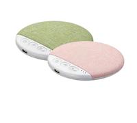 Bocina para Almohada, Bluetooth Pillow Speaker for Sleep, Creating an Immersive Sleep Environment for Users with Built-in Original Natural White Noise Library (Pink+Green, 2PCS)