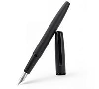 BOCIYER Super Smooth Writing Fountain Pen Set,Includes 2 Hand Polished Iridium Nibs(Fine & Extra Fine),8 Ink Cartridges,2 Ink Refill Converter and Gift Box,Best Pen Gift Set for School,Office(Black)