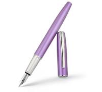 BOCIYER Super Smooth Writing Fountain Pen Set,Includes 2 Hand Polished Iridium Nibs(Fine & Extra Fine),8 Ink Cartridges,2 Ink Refill Converter and Gift Box,Best Pen Gift Set for School,Office(Purple)