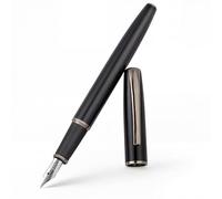 BOCIYER Super Smooth Writing Fountain Pen Set,Includes 2 Hand Polished Iridium Nibs(Fine & Extra Fine),8 Ink Cartridges and Gift Box,Best Pen Gift Set for School,Office(Starlight Black)