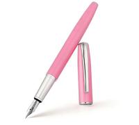 BOCIYER Super Smooth Writing Fountain Pen Set,Includes 2 Hand Polished Iridium Nibs(Fine & Extra Fine),8 Ink Cartridges,2 Ink Refill Converter and Gift Box,Best Pen Gift Set for School,Office(Pink)