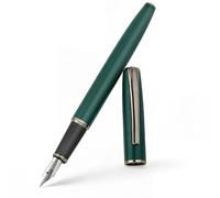 BOCIYER Super Smooth Writing Fountain Pen Set,Includes 2 Hand Polished Iridium Nibs(Fine & Extra Fine),8 Ink Cartridges,2 Ink Refill Converter and Gift Box,Best Pen Gift Set for School,Office (Green)
