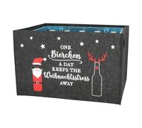 Bock op Kölle Craft Set for Beer Crate Felt with Velcro Fastening, Grey