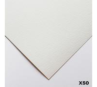 Bockingford : 140lb : 300gsm : Pack of 50 1/4 Sheets : 15x11in : Rough