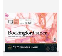 Bockingford : Block : 12x16in : 300gsm : 12 Sheets : Hot Pressed