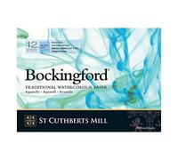 Bockingford : Glued Pad : 10x14in (Apx.25x36cm) : 300gsm : 12 Sheets : Cold Pressed : Not