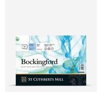 BOCKINGFORD ST Cuthberts Watercolour Paper Pad, Long Side A4,12 Sheets, White, Fine Grain, 300gm