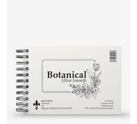 Bockingford :Spiral Fat Pad : 300gsm : A5 : 25 Sheets : Ultra Smooth : Botanical : Hot Pressed