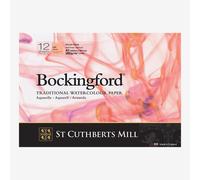 Bockingford : Watercolour Paper : Glued Pad : 300gsm : 12 Sheets : A3 : Hot Pressed