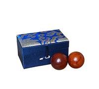 Boclay Qi Gong Rosewood Balls Baoding Balls with Brocade Box Chinese Exercise Stress Medicine Balls for Relaxation Meditation (Navy Blue)
