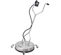 BOCOM 24 Inch Pressure Washer Surface Cleaner Dual Handle Commercial Power Washer Accessory & Parts Flat Floor Scrubber Attachment with Wheels for Cleaning Driveways, Sidewalks, Patios, 4000 PSI