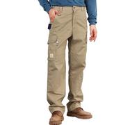 BOCOMAL FR Pants for Men Utility Cargo Pockets Flame Resistant/Fire Retardant Carpenter Water Oil Repellent Finish Khaki