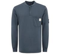 BOCOMAL FR Shirts Flame Resistant Shirt 5.5oz 100% Cotton Light Weight CAT2 Fire Retardant Henley Shirts, Dark Grey, Medium