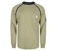 BOCOMAL FR Shirts for Men Crew Neck Lightweight Flame Resistant Clothing