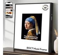 BOCT Music Frame Smart Speaker - with Lyrics Display,Hi-Fidelity Box Speaker,Creative Home Gift,Over 10000+ World Famous Paintings,Supports Spotify & Apple Music