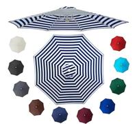 BOCXYTX Replacement Parasol Canopy Heavy Duty Fabric with 6/8 ribs