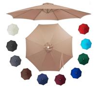 BOCXYTX Replacement Parasol Canopy Heavy Duty Fabric with 6/8 ribs