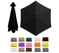 BOCXYTX Replacement parasol cover, waterproof, parasol cloth for 6/8 struts