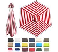 BOCXYTX Replacement parasol cover, waterproof, parasol cloth for 6/8 struts
