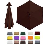 BOCXYTX Replacement parasol cover, waterproof, parasol cloth for 6/8 struts