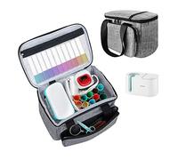 Boczif Carrying Case Compatible with Cricut Mug Press Machine, Travel Tote Bag for Cricut Joy Accessories & Craft Pens and Tool Set, Portable Storage Organizer with Multiple Pockets for Joy
