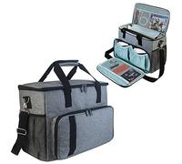 Boczif Carrying Case Compatible with PS5/PS4/PS4 Pro, Large Capacity Playstation 5 Storage Bag Holding Game Console, Controller, Laptop, Disks, Headset, Charger, Game Cards and Gaming Accessories