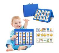 Boczif Visual Communication Book, Nonverbal Communication Board, Autism Language Vocabulary Learning Materials, Speech Articulation Therapy Cue Cards for Kids, Toddler Behavior Book for Home School