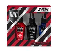 BOD man Body Spray Holidiay Gift Set for Him - (Black Really Ripped Abs Most Wanted)