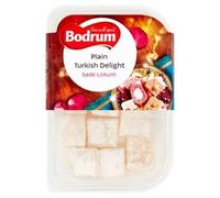 BOD-rum's Plain Turkish Delight Sade Lokum Classic Delicious Sweet Plain Flavour Delights Ready to Eat Sweet Turkey Origin 350g Pack of 1