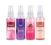 Bod.y Mist Travel Size Gift Set for Woman with Date, Senorita, Glam & Hot Mess Refreshing Floral, Fruity|Long Lasting Fragrance, 50ml Each