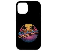 Bodacious 80s Retro Aesthetic Synthwave Palm Trees Sunset Case for iPhone 12/12 Pro