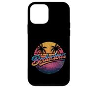 Bodacious 80s Retro Aesthetic Synthwave Palm Trees Sunset Case for iPhone 12 mini