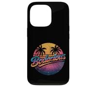 Bodacious 80s Retro Aesthetic Synthwave Palm Trees Sunset Case for iPhone 13 Pro