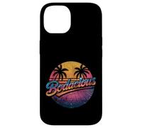 Bodacious 80s Retro Aesthetic Synthwave Palm Trees Sunset Case for iPhone 14