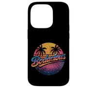 Bodacious 80s Retro Aesthetic Synthwave Palm Trees Sunset Case for iPhone 14 Pro