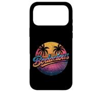 Bodacious 80s Retro Aesthetic Synthwave Palm Trees Sunset Case for iPhone 17 Pro Max