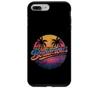 Bodacious 80s Retro Aesthetic Synthwave Palm Trees Sunset Case for iPhone 7 Plus/8 Plus