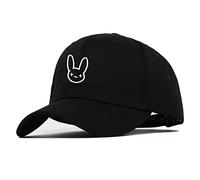BODAMIA Anime Rabbit Embroidered Cap Baseball Cap Japanese Men's Dad Hat Black, Music Hip Hop Cap (hat-tz)