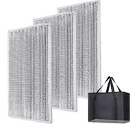 Bodaon 3PK Portable Insulation Hard Bottom for 16" W x 9"D Food Delivery Bag,Uber Eats/Doordash Insulated Grocery XL-bags Accessories,Reusable Shopping/Catering Carrier Keep Cooler Warm,Foldable Board