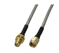 bodateng LIHUA 1 Piece RG402 0.141" SMA Male to SMA Female Ja-CK Nut Coaxial Connector Flexible Pigtail Cable New 4 Inch ~ 5 m (5M)