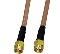 bodateng LIHUA 1pcs RG142 SMA Male Plug to SMA Male Plug Coaxial Connector Pigtail Cable New 4inch~5M(2FT (60CM))