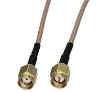 bodateng LIHUA 1pcs RG316 Cable SMA Male Plug to RP SMA Male Ja-ck Connector Crimp Wire Terminal Coaxial Pigtail Adapter 4inch~10FT(2FT(60CM))
