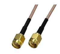 bodateng LIHUA 1pcs RG316 Cable SMA Male Plug to SMA Male Connector Crimp Wire Terminal Coaxial Pigtail Adapter Straight 4inch~10FT(2FT(60CM))